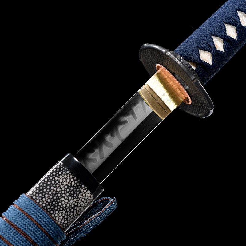 铁竹火焰纹烧刃精品武士刀,武士刀,日本武士刀图片,一体刀专卖,武士刀价格