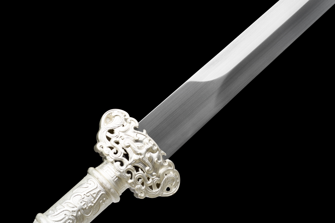 汉剑,汉剑图片,龙泉正则刀剑,银装饕餮镂空汉剑|不锈钢