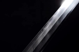 扭转纹烧刃鎏金银八面饕餮剑|龙泉宝剑|花纹钢烧刃